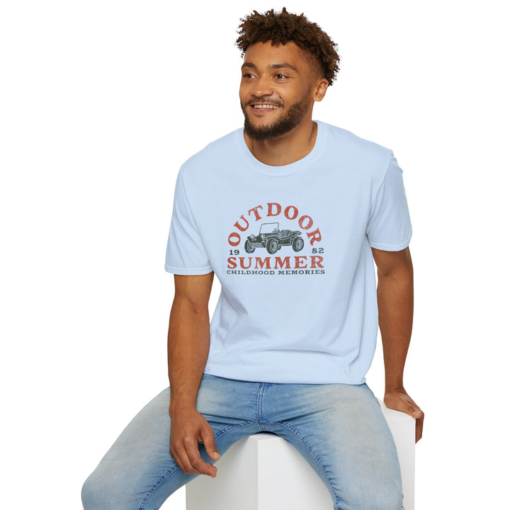 Outdoor Summer T‑Shirt — Vintage Buggy “Childhood Memories” Tee