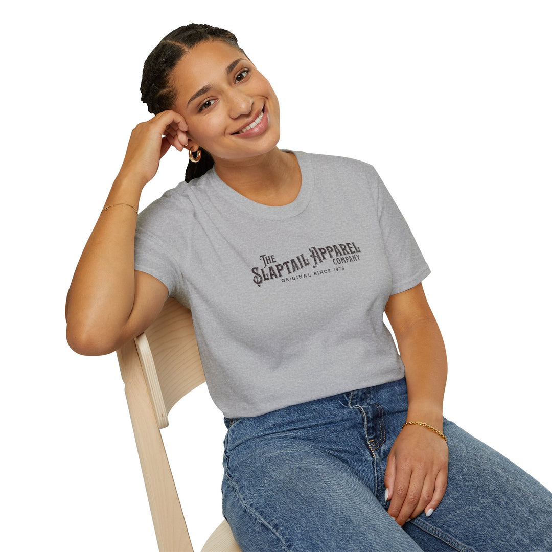 Vintage Logo T-Shirt — “The Slaptail Apparel Company” Classic Graphic Tee