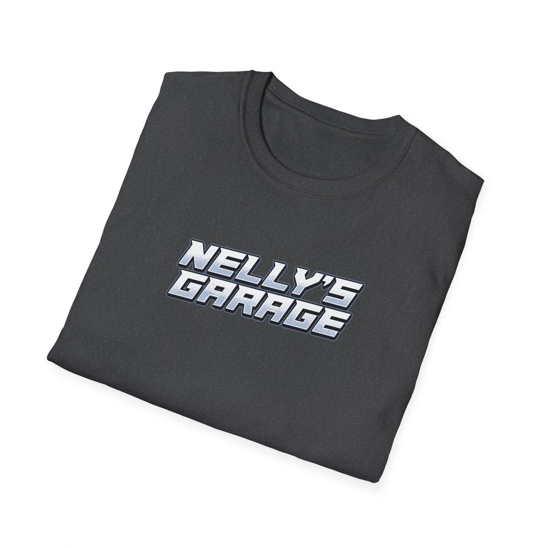 Truck Garage T-Shirt — "Nelly's Garage" Retro Cabover Semi-Truck Tee