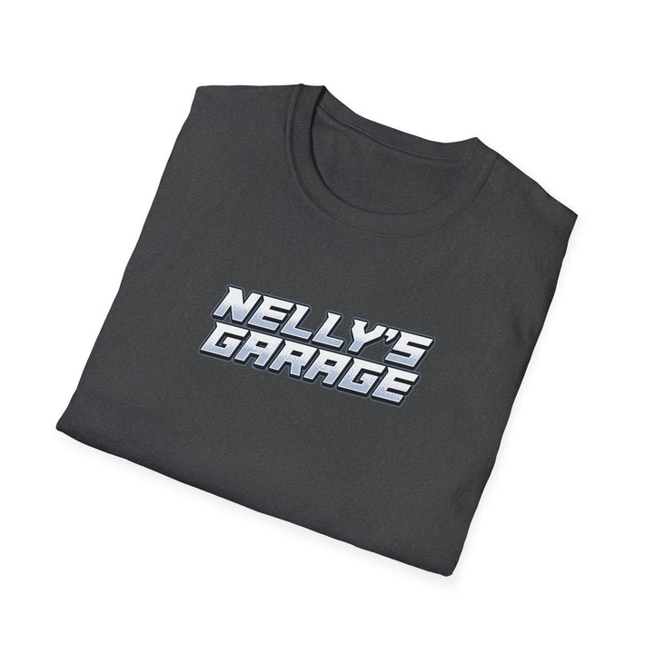 Truck Garage T-Shirt — "Nelly's Garage" Retro Cabover Semi-Truck Tee