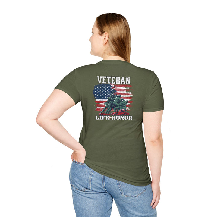 Iwo Jima Flag Veteran Tribute T-Shirt