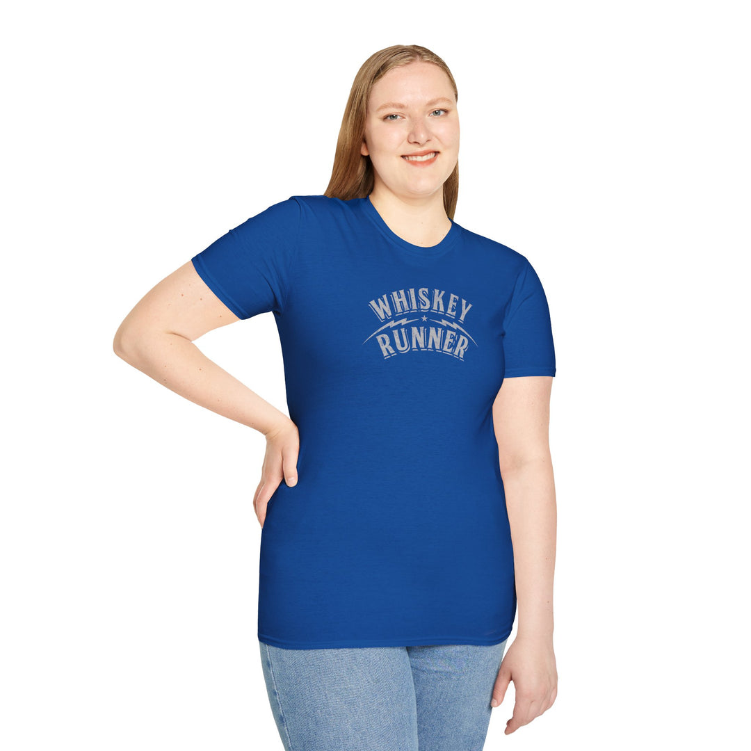 Whiskey Runner T-Shirt — Vintage Distillery Car Graphic Tee