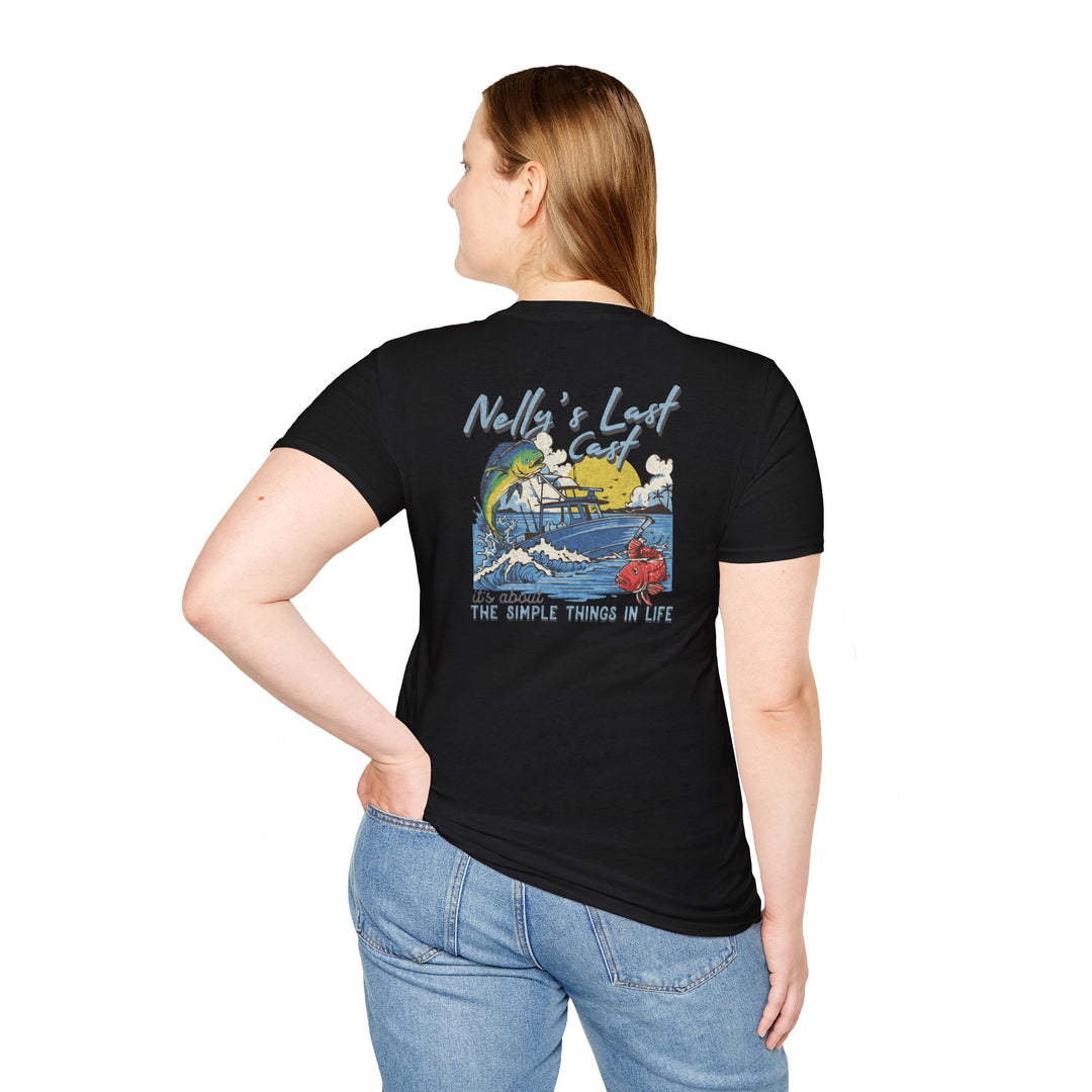 Nelly's Last Cast T-Shirt — Retro Fishing Tee