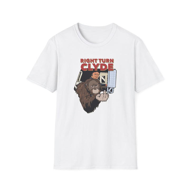 Right Turn Clyde Funny Retro T-Shirt