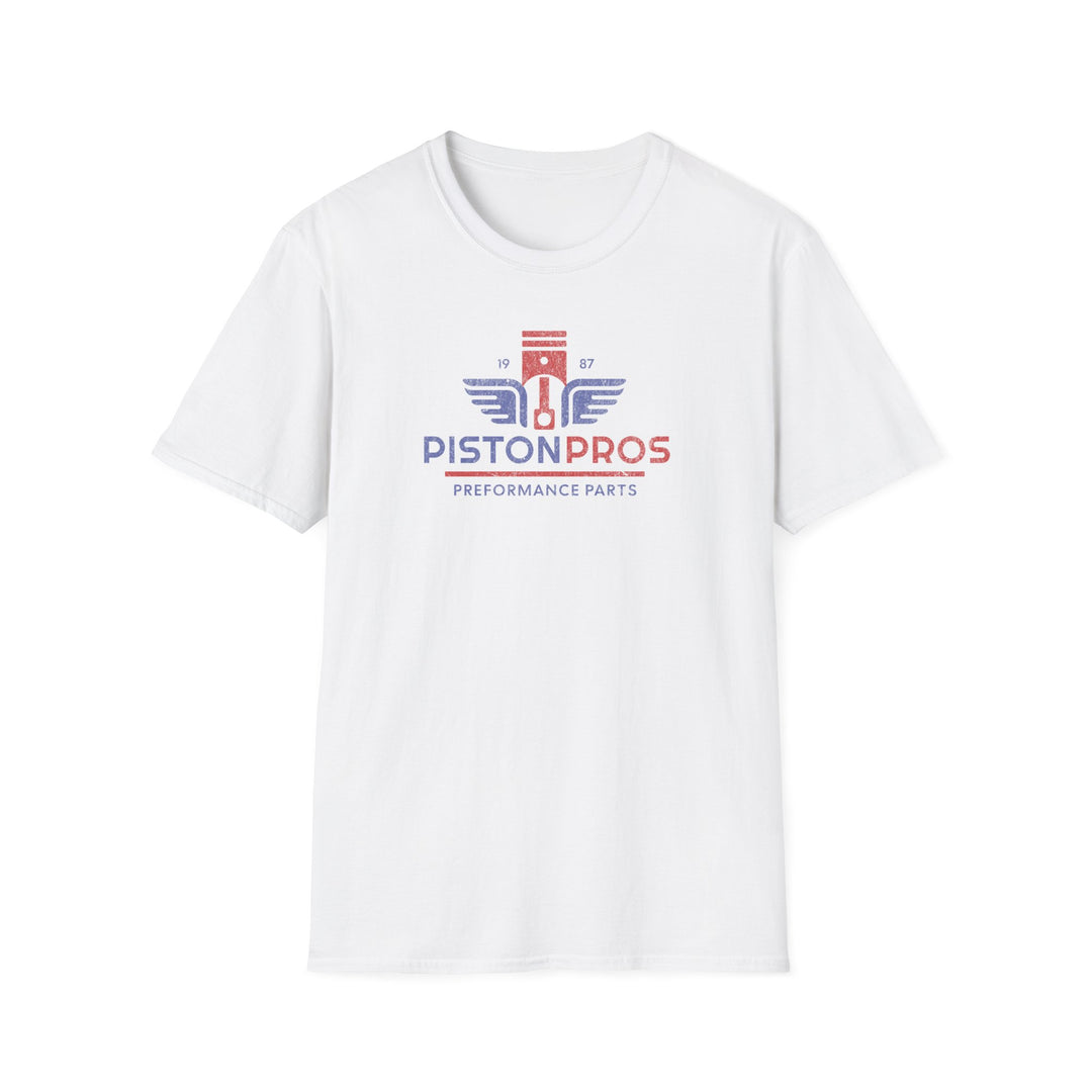 PistonPros Performance Parts T-Shirt — Vintage Automotive Logo Tee