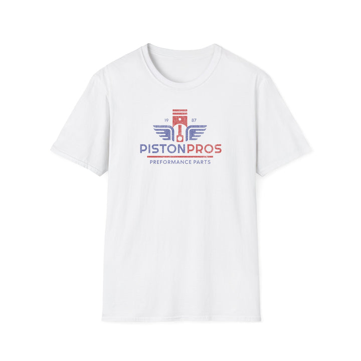 PistonPros Performance Parts T-Shirt — Vintage Automotive Logo Tee