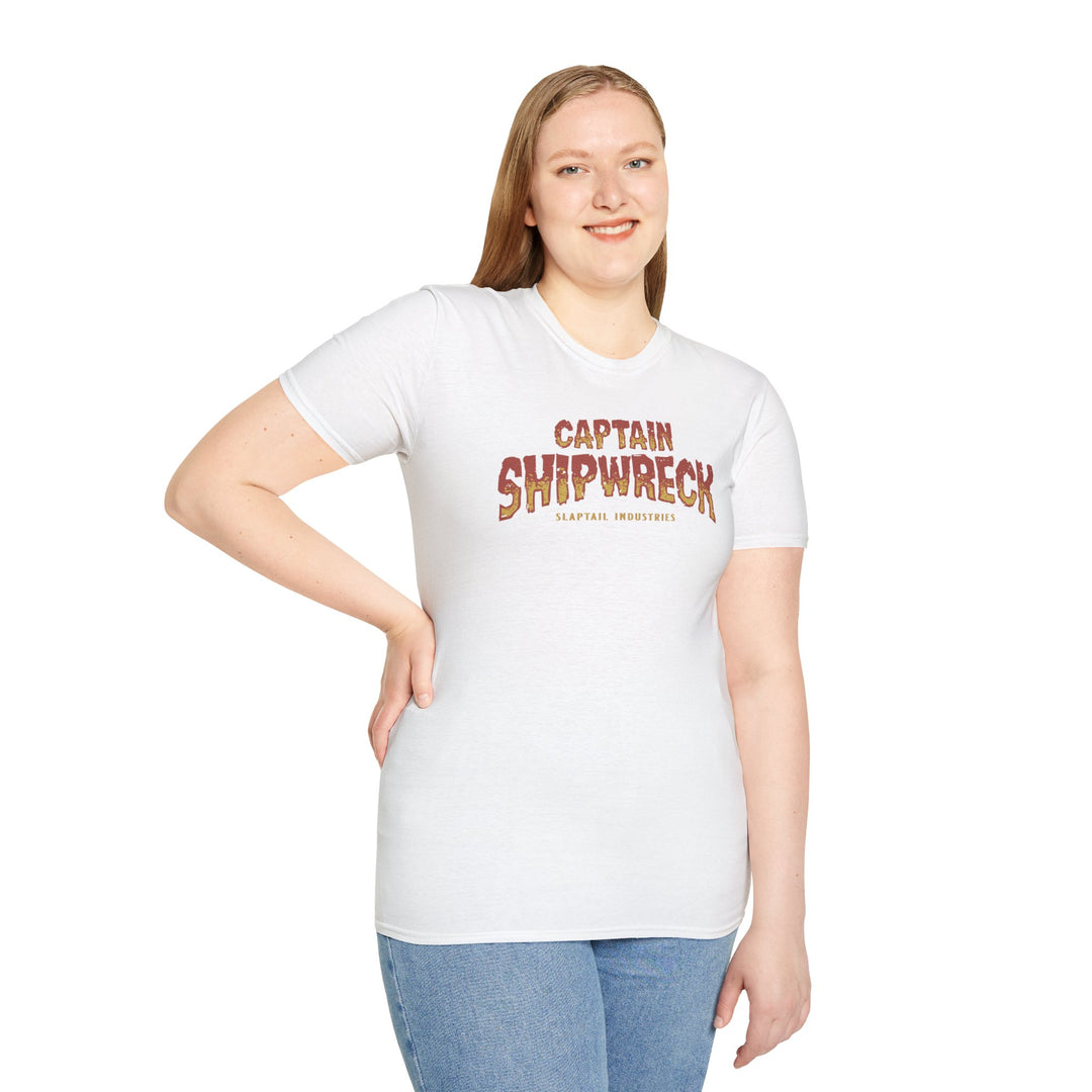 Captain Shipwreck T-Shirt — Pirate Crew Graphic Tee (Mutiny on the Barnacle)