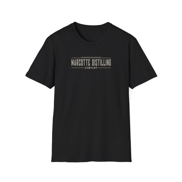 Adventure Awaits T-Shirt — Marcotte Distilling Co Retro Outdoor Logo Tee