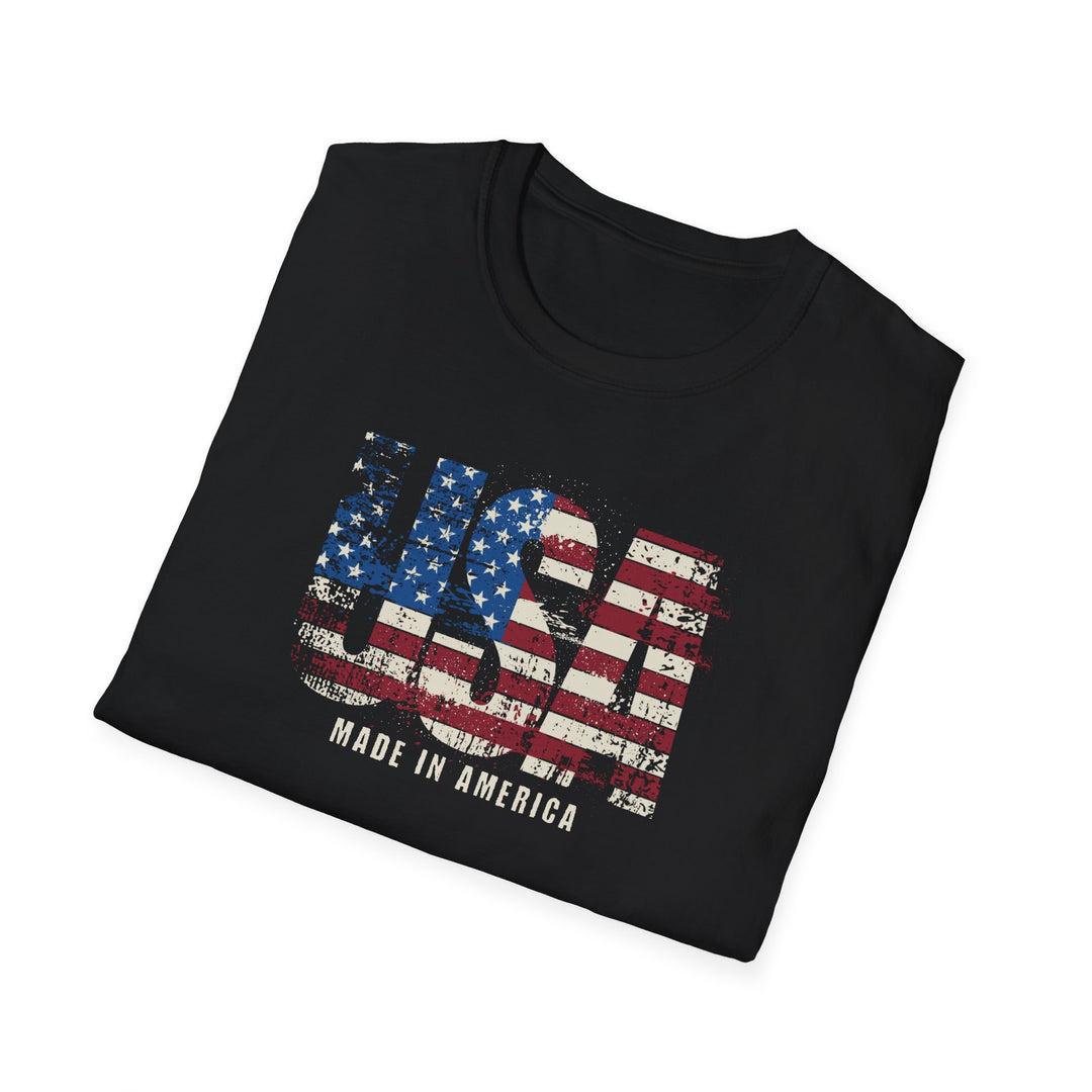 USA Flag Made in America Patriotic T-Shirt