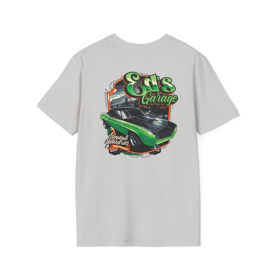 Car Garage T-Shirt — 'Eds Garage' Retro Muscle Car Tee