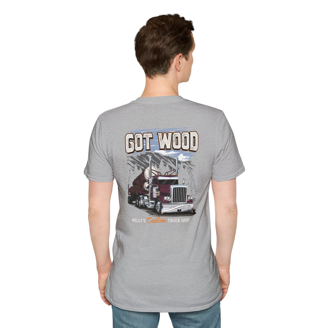 Got Wood Truck T-Shirt — Logging Semi Truck Graphic Tee