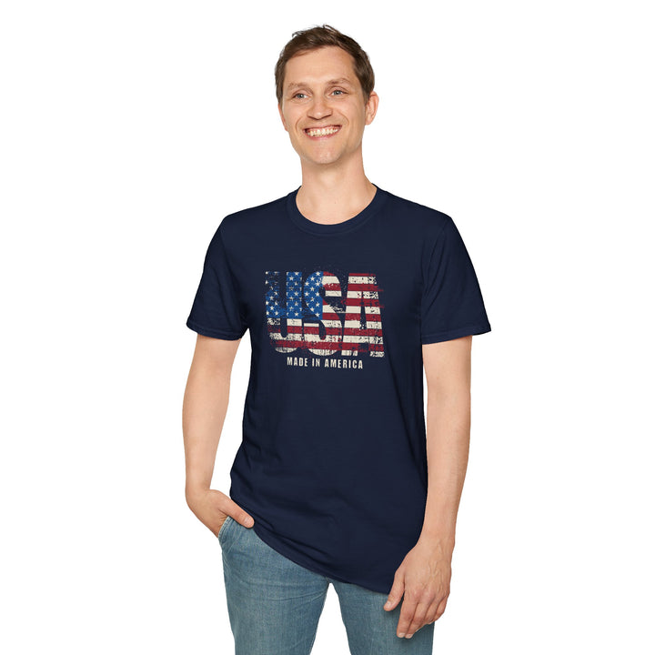 USA Flag Made in America Patriotic T-Shirt