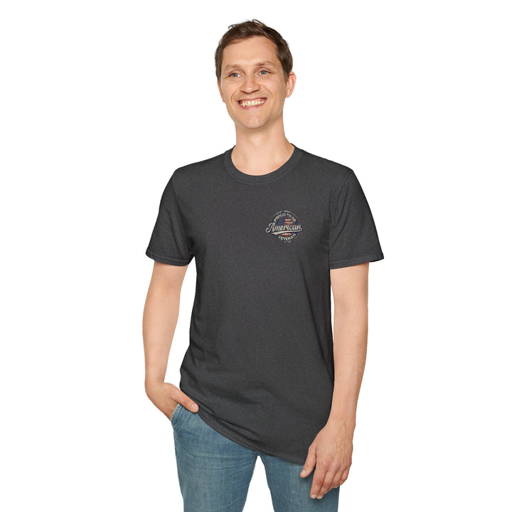 Proud American Veteran Retro Flag T-Shirt