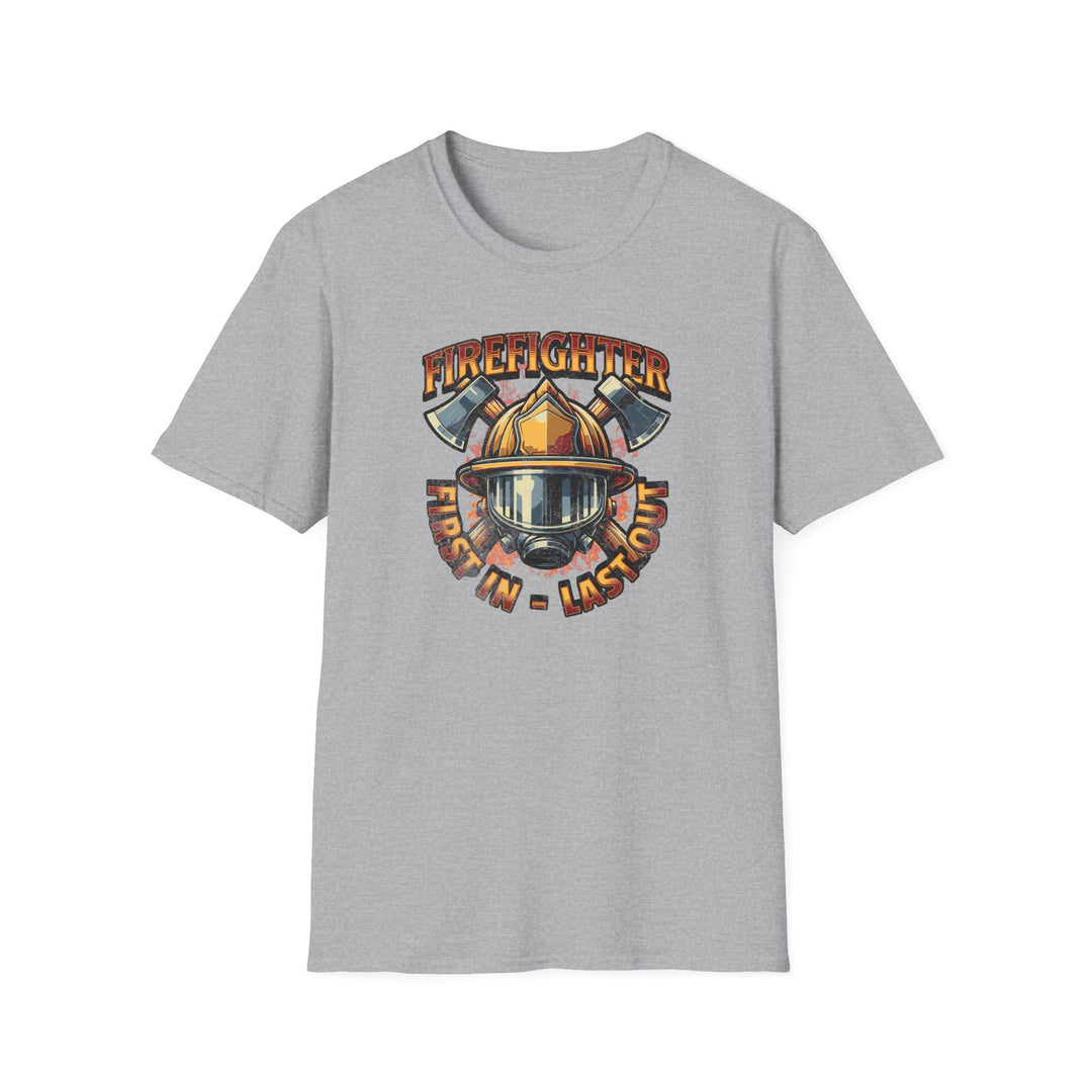 Firefighter T-Shirt — "First In, Last Out" Tribute Tee
