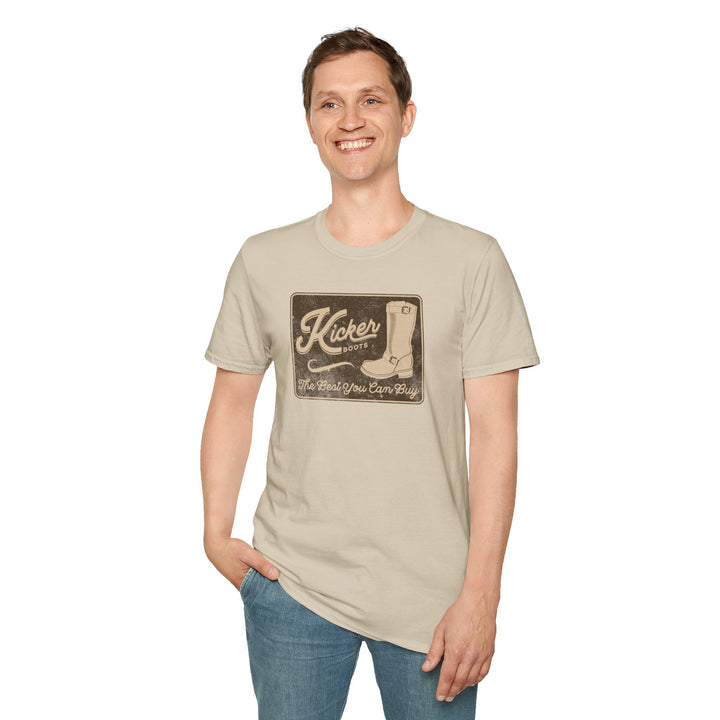 Kicker Vintage Boots T-Shirt — Retro Cowboy Western Graphic Tee