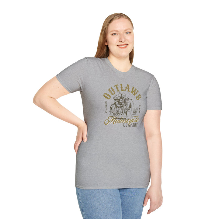 Outlaws Motorcycle Company Vintage Tee — Retro Biker T-Shirt