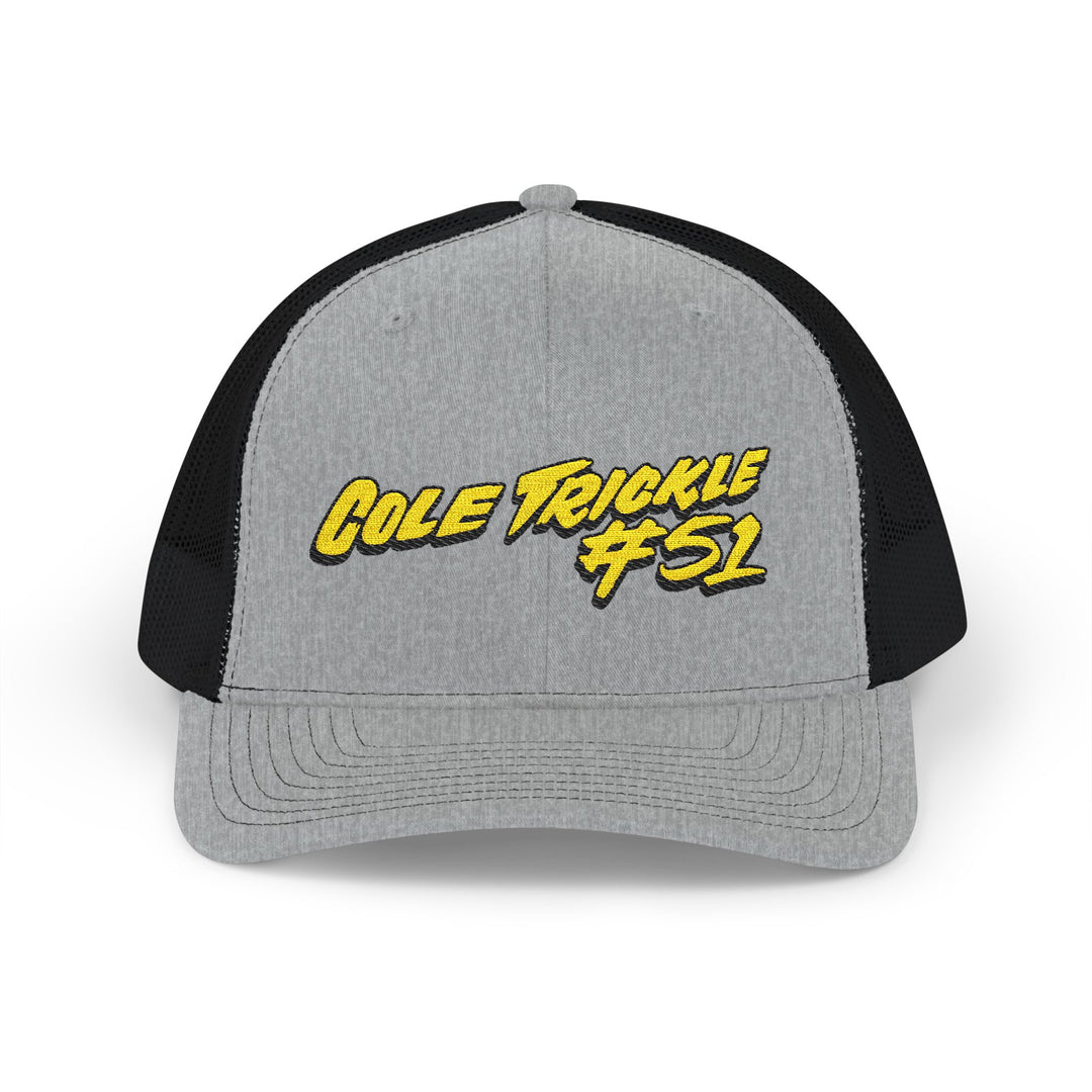 Cole Treckle #52 Trucker Cap - Retro Script Snapback Hat