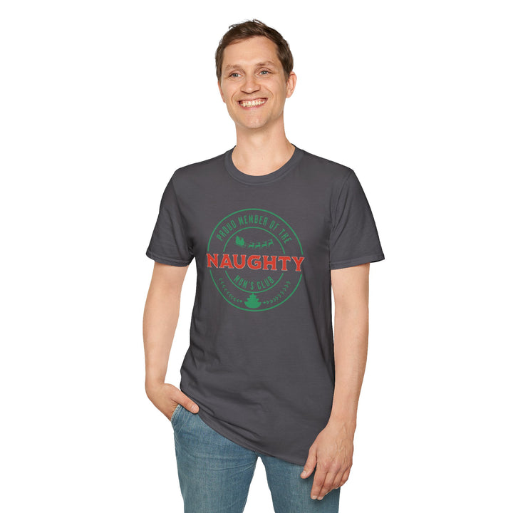 Naughty Mom's Club T-Shirt — 'Proud Member of the Naughty Mom's Club' Christmas Tee