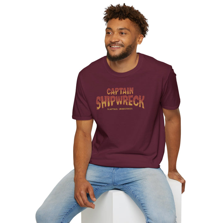 Captain Shipwreck T-Shirt — Pirate Crew Graphic Tee (Mutiny on the Barnacle)