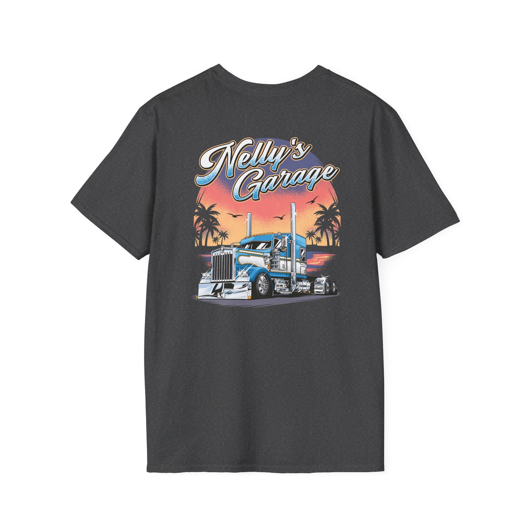 Nelly's Garage Truck Tee — Vintage Kenworth Semi-Truck Graphic T-Shirt