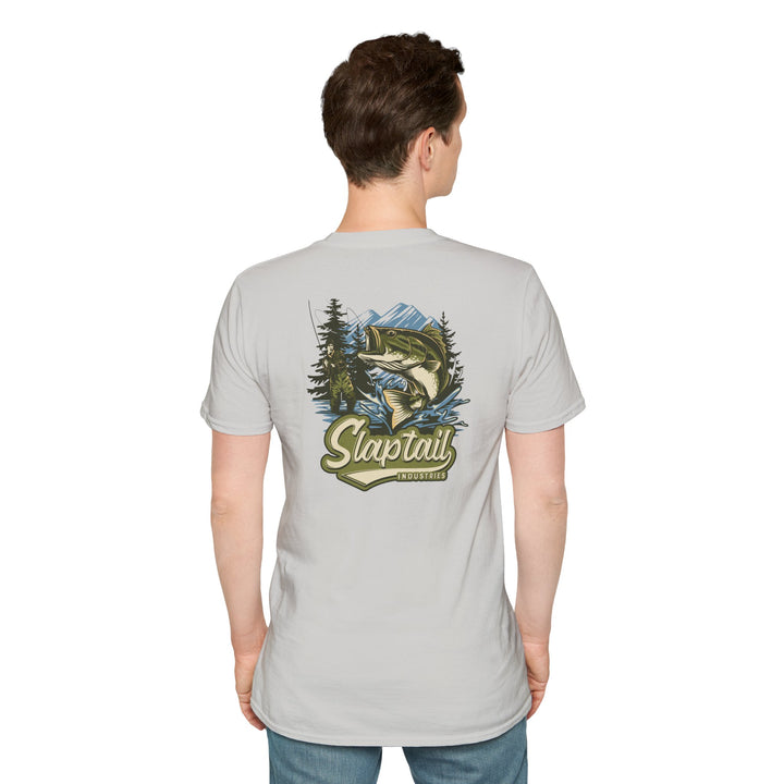Fishing T-Shirt — "Slaptail Outdoors" Bass Logo Tee