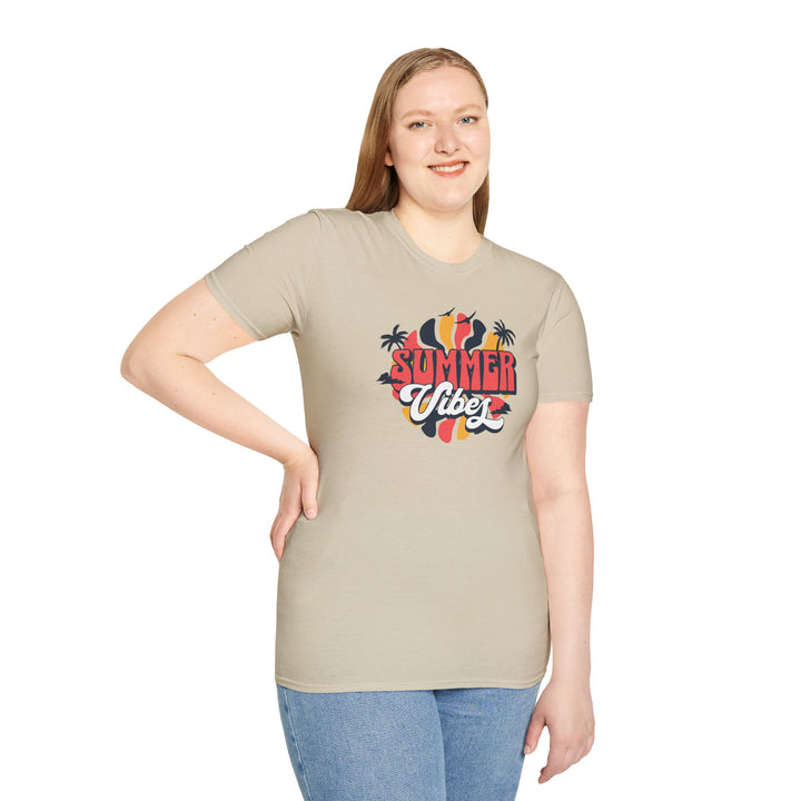 Summer Vibes Retro Palm Beach T-Shirt