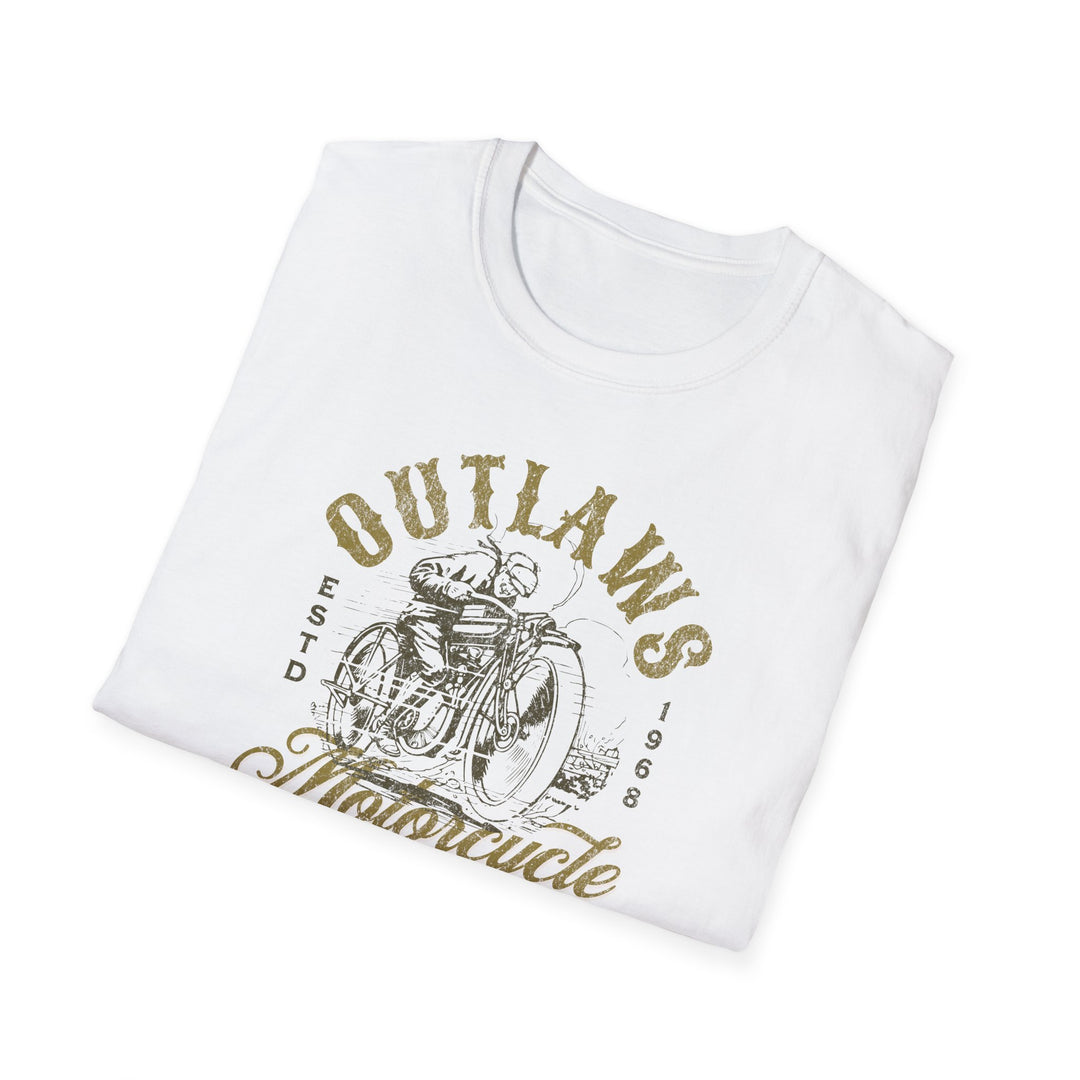 Outlaws Motorcycle Company Vintage Tee — Retro Biker T-Shirt