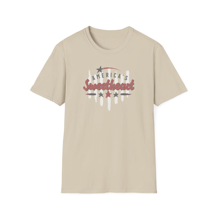 America's Sweetheart T-Shirt - Retro Patriotic Stars & Stripes Tee