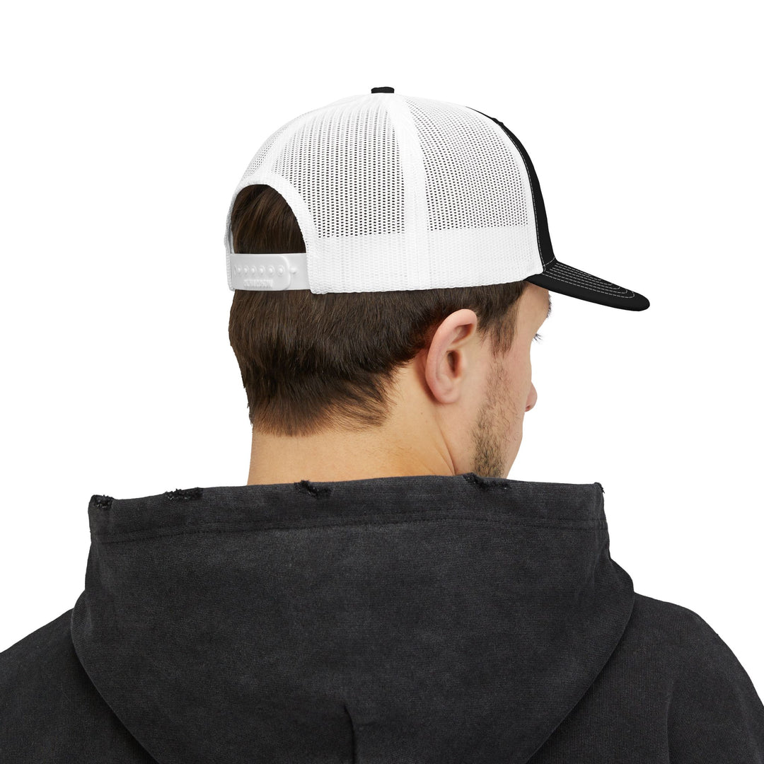 Slytail Industries Trucker Cap - Retro Script Snapback Hat