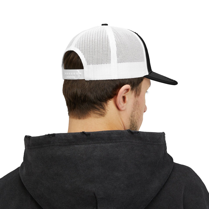 Slytail Industries Trucker Cap - Retro Script Snapback Hat