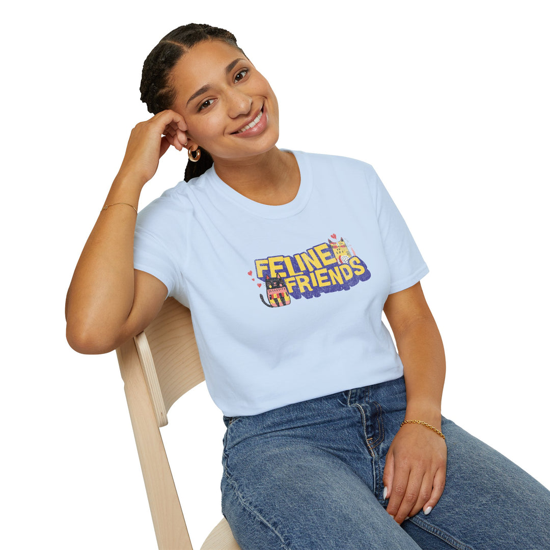 Feline Friends Cute Cat Lover T-Shirt