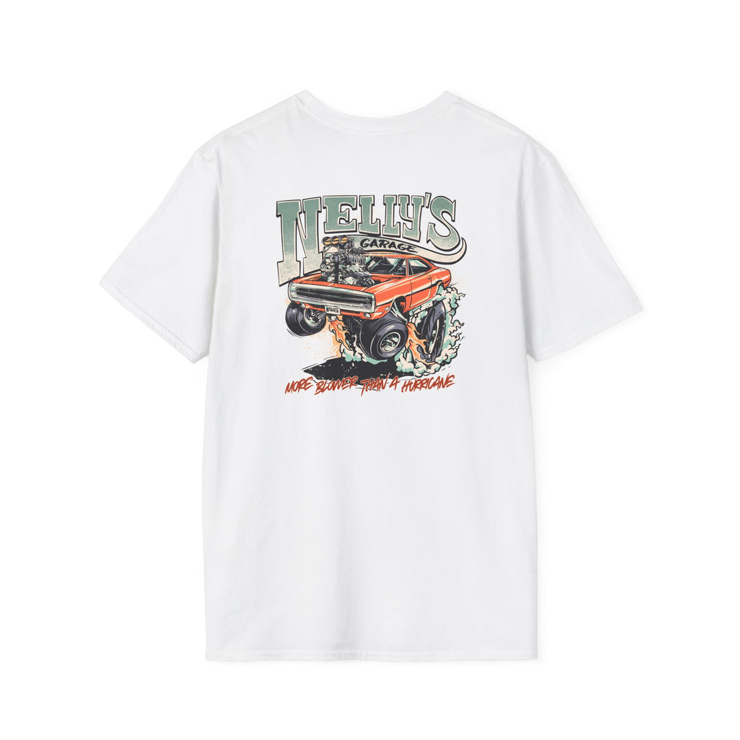 T-Shirt — 'Nelly's Garage' Gasser Edition Vintage Logo Tee