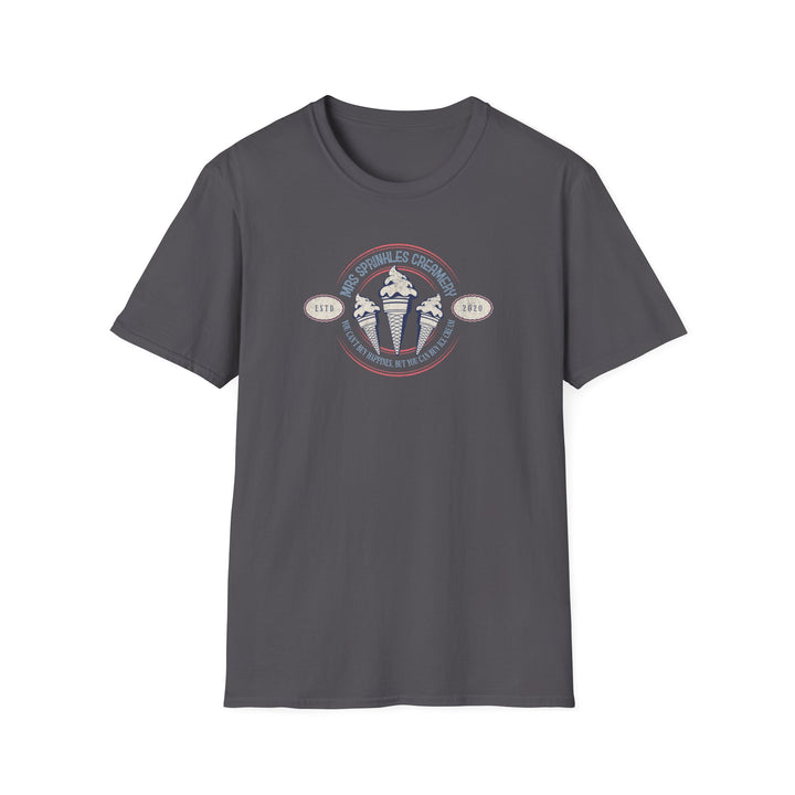 Ice Cream Parlor Vintage T-Shirt — 'Mrs Sprinkles Creamery' Retro Logo