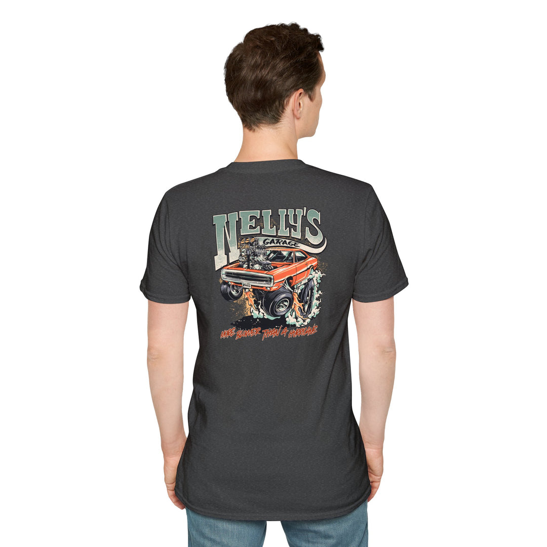 T-Shirt — 'Nelly's Garage' Gasser Edition Vintage Logo Tee