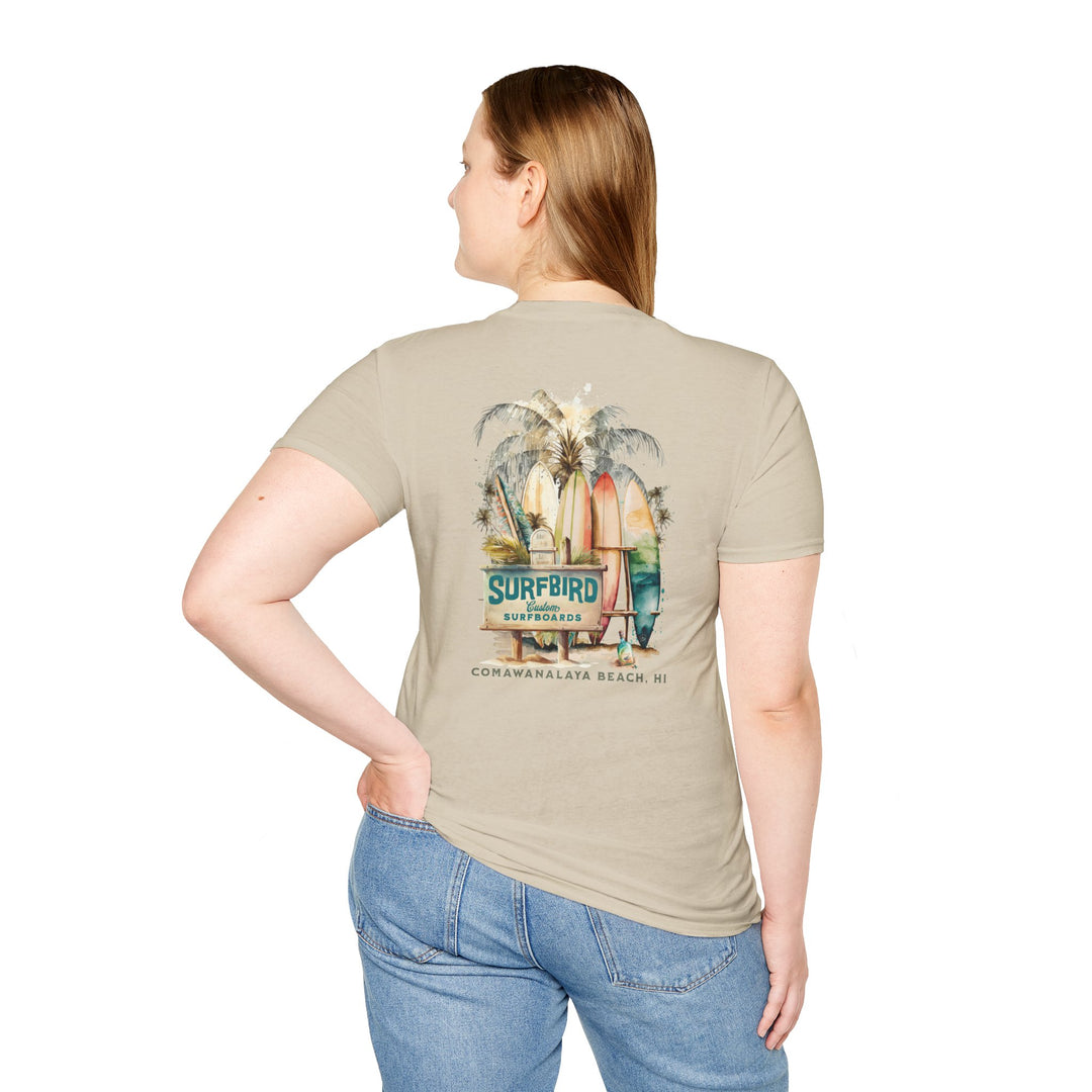 SurfBird Softstyle T-Shirt - Vintage Surfing Tee
