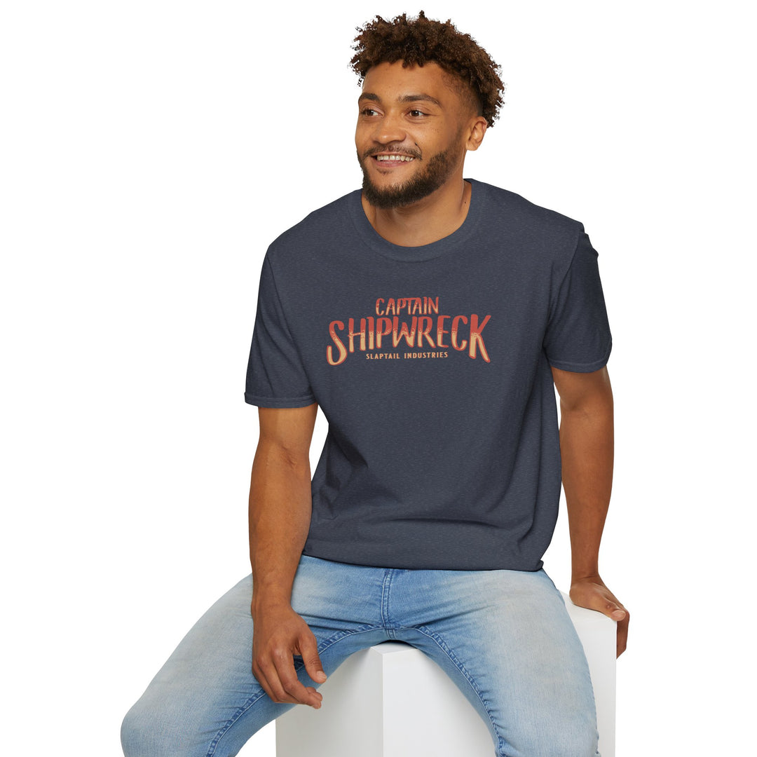 Shipwreck Captain T-Shirt – “Captain Shipwreck: The Great Escape” Graphic Tee
