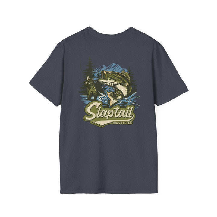 Fishing T-Shirt — "Slaptail Outdoors" Bass Logo Tee
