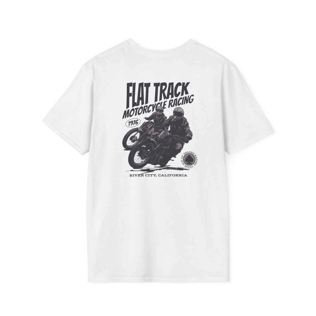 Flat Track Motorcycle Racing T-Shirt — Vintage Rider Tee