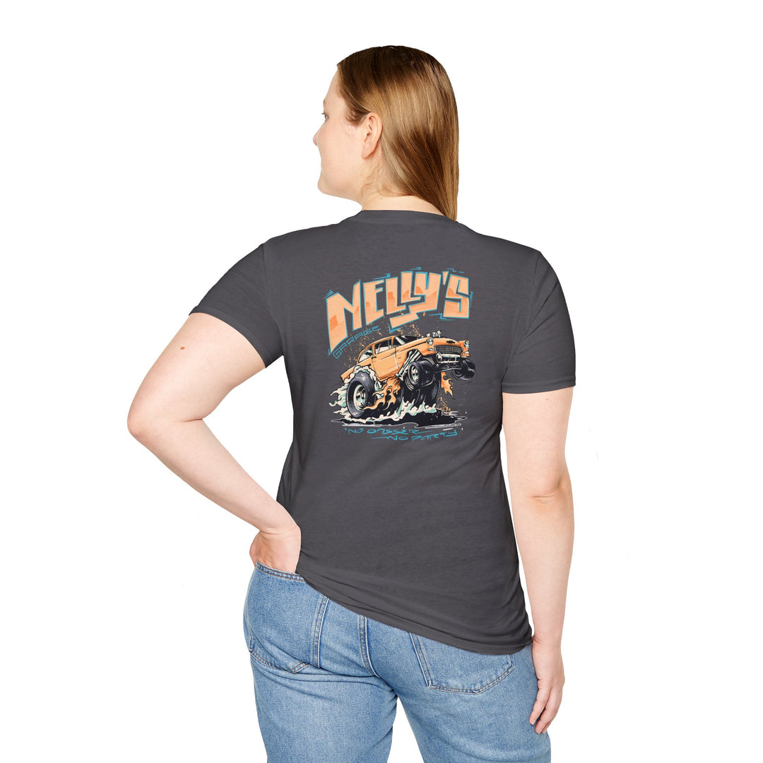 Nelly's Garage Retro Gasser Tee - Chevy Hot Rod T-Shirt