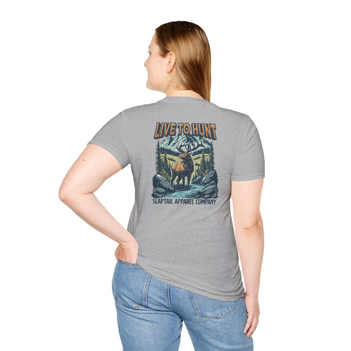Live to Hunt Outdoor Elk T-Shirt