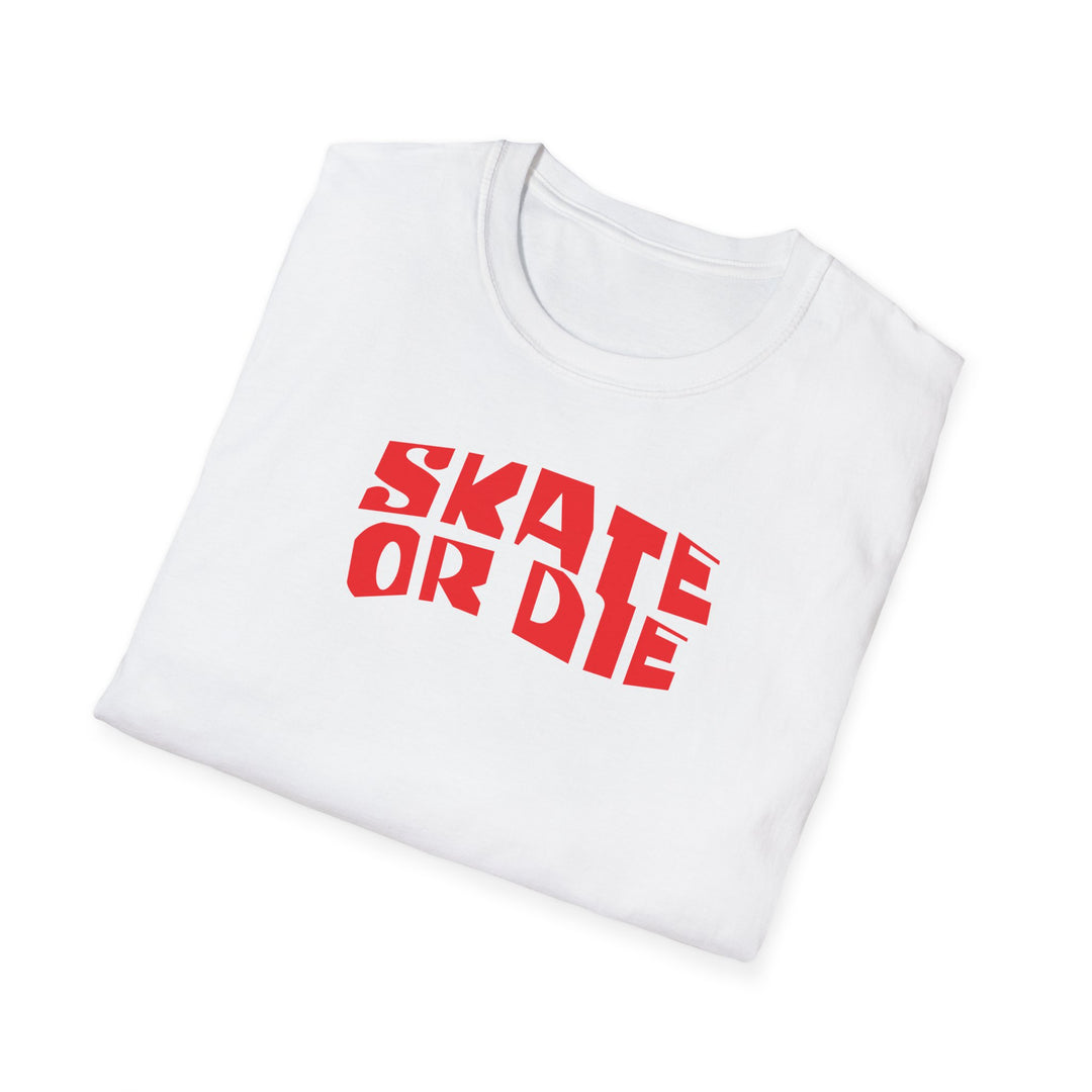 Skate or Die Skull Skateboard T-Shirt