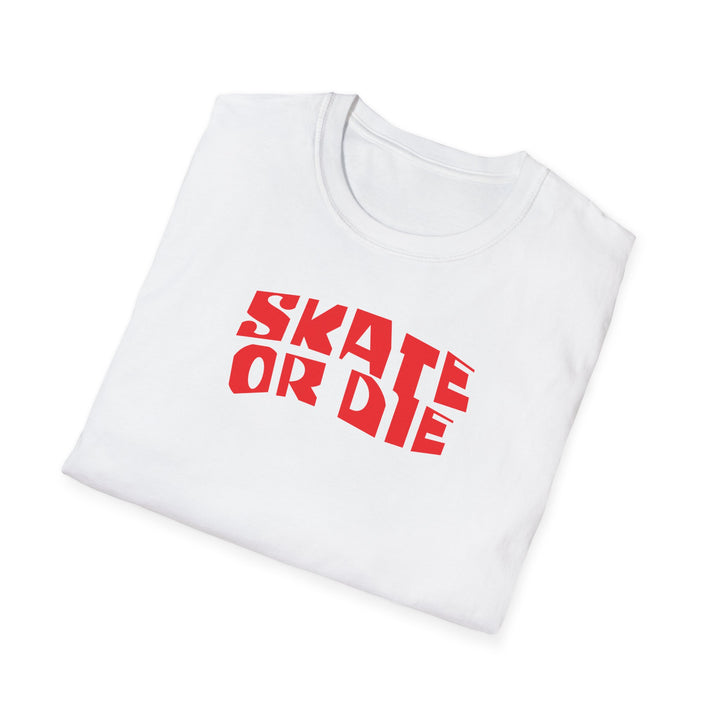 Skate or Die Skull Skateboard T-Shirt