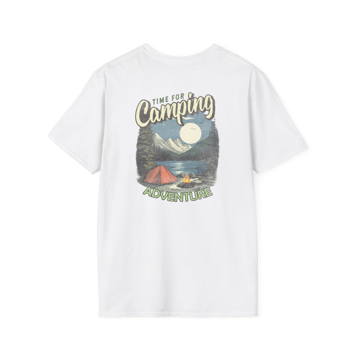 Camping Adventure T-Shirt — "Time for Camping" Outdoor Graphic Tee