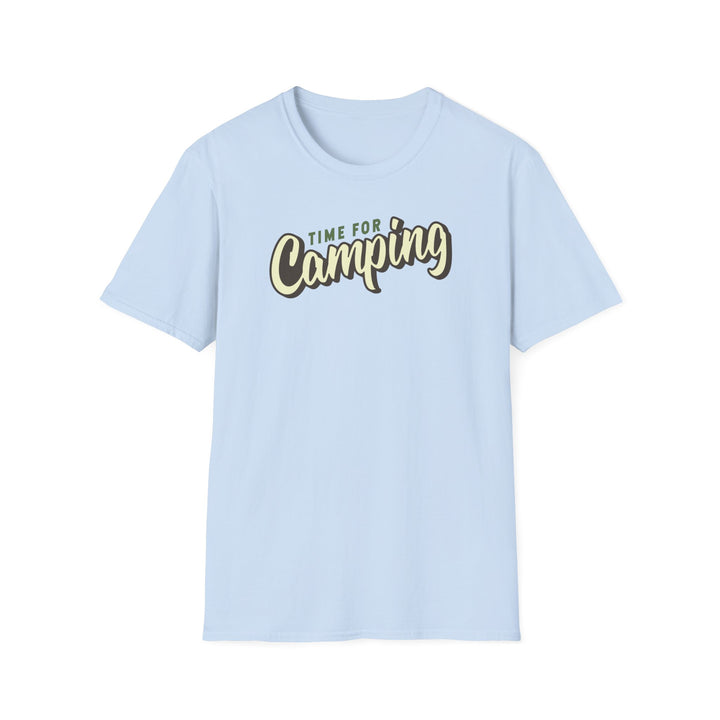 Camping Adventure T-Shirt — "Time for Camping" Outdoor Graphic Tee