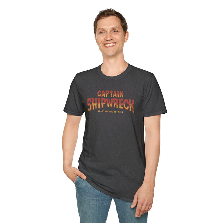 Captain Shipwreck T-Shirt — Pirate Crew Graphic Tee (Mutiny on the Barnacle)