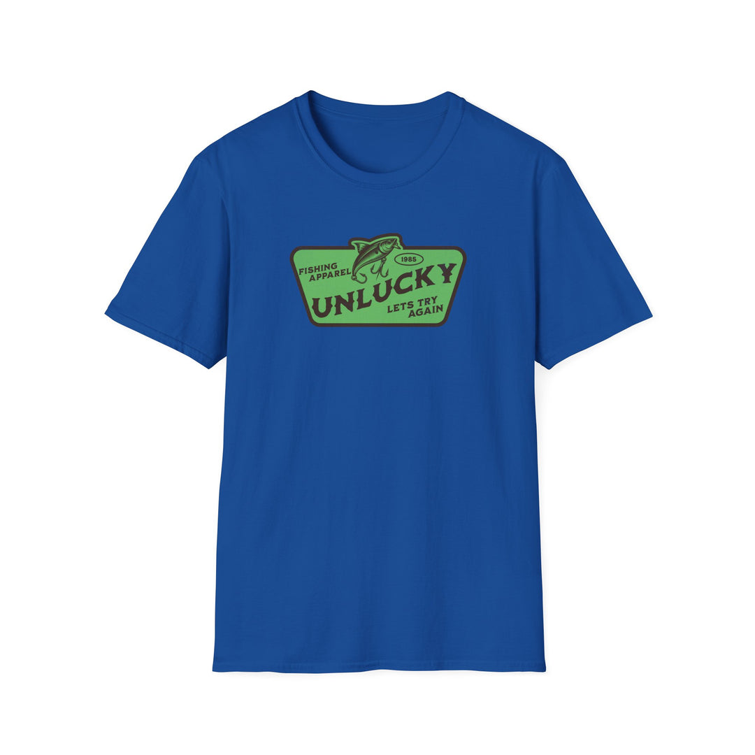 Unlucky Fishing T-Shirt — Funny Vintage Fishing Tee
