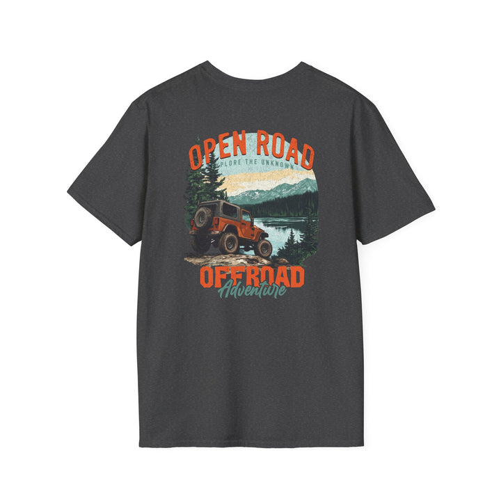 Off-Road Adventure T-Shirt — Open Road Scenic Jeep Graphic
