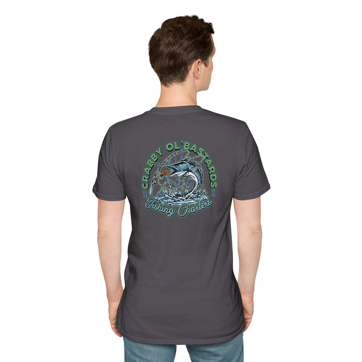 Fishing T-Shirt — “Crabby Ol’ Bastards” Vintage Ocean Angler Tee