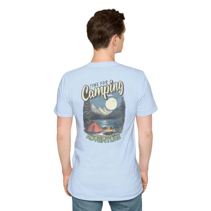 Camping Adventure T-Shirt — "Time for Camping" Outdoor Graphic Tee