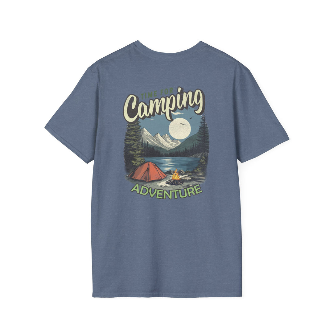 Camping Adventure T-Shirt — "Time for Camping" Outdoor Graphic Tee